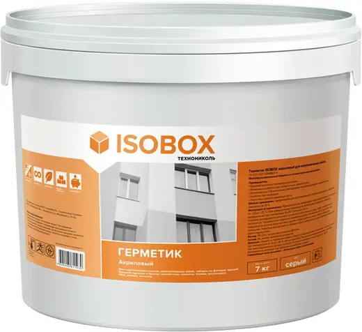 Технониколь Isobox герметик акриловый для межпанельных швов (7 кг) белый