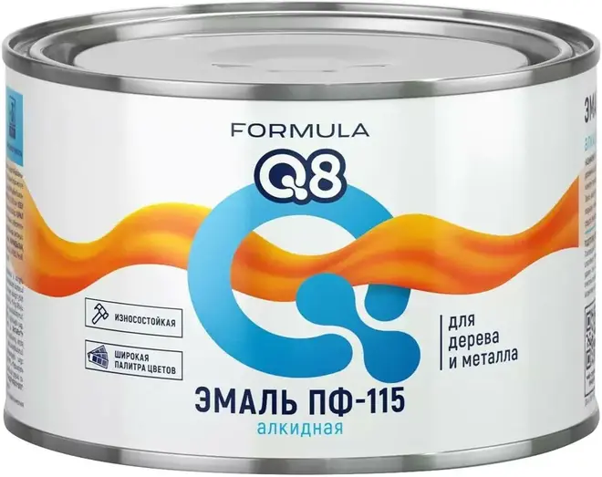 Formula Q8 ПФ-115 эмаль алкидная (1.8 кг) красно-коричневая