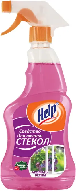 Help Ароматы Весны средство для мытья стекол спрей (500 мл)