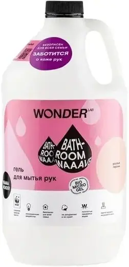 Wonder Lab Розовые Персики экогель для мытья рук и умывания (3.78 л)