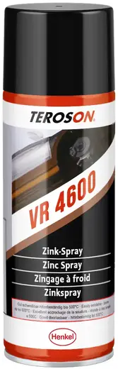 Teroson VR 4600 цинковый спрей антикоррозионная краска (400 мл) серебристый