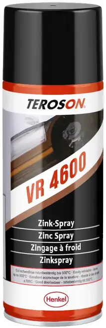 Teroson VR 4600 цинковый спрей антикоррозионная краска (400 мл) серебристый