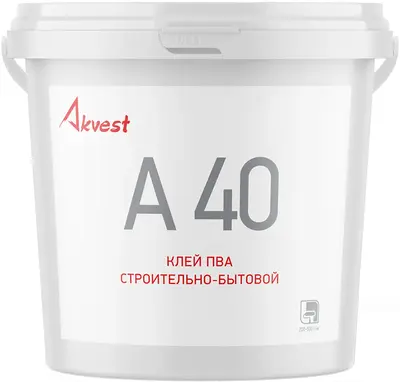 Аквест A 40 клей ПВА строительно-бытовой (10 кг)