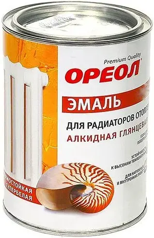 Ореол Premium Quality эмаль для радиаторов отопления алкидная (500 г) белая