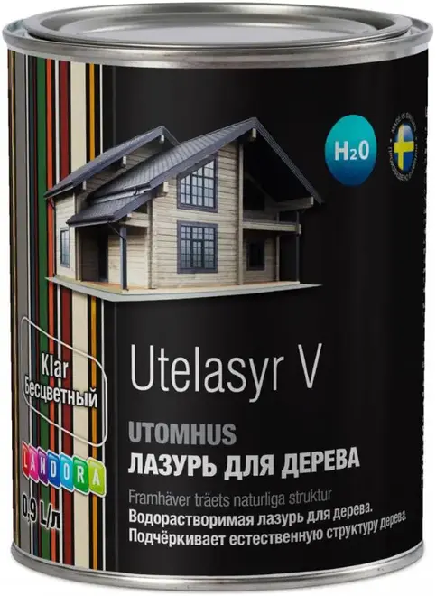 Landora Utelasyr V лазурь для дерева водорастворимая (900 мл) полуматовая