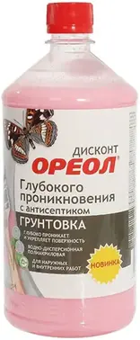 Ореол Discont грунтовка глубокого проникновения акриловая с антисептиком (1 кг)