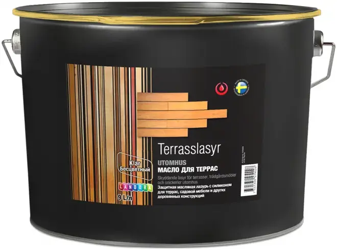 Landora Terrasslasyr Utomhus масло-лазурь для террас (900 мл) бесцветное