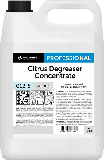 Pro-Brite Citrus Degreaser Сoncentrate универсальный моющий концентрат (5 л)
