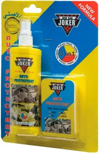 Joker New Car Auto Proteotant 3 in 1 защитный полироль с губкой (250 мл) ваниль