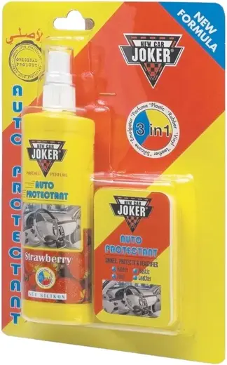 Joker Auto Proteotant 3 in 1 защитный полироль с губкой (250 мл) клубника