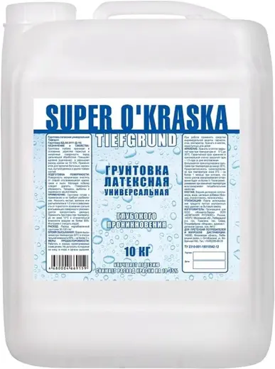 Super Okraska Tiefgrund грунтовка латексная универсальная глубокого проникновения (10 кг)