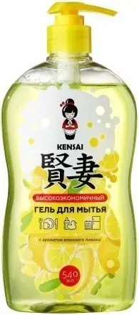Кенсай с Ароматом Японского Лимона гель для мытья посуды и детских принадлежностей (540 мл)