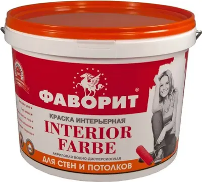 Фаворит ВД-АК-20 И-1 Interior Farbe краска интерьерная акриловая водно-дисперсионная (40 кг) белая