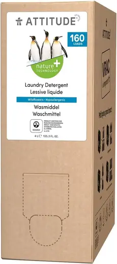 Attitude Laundry Detergent Lessive Liquide Wildflowers жидкость для стирки гипоаллергенная (4 л)