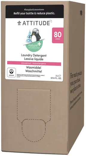 Attitude Laundry Detergent Lessive Liquide Unscented жидкость для стирки детского белья гипоаллергенная (2 л)