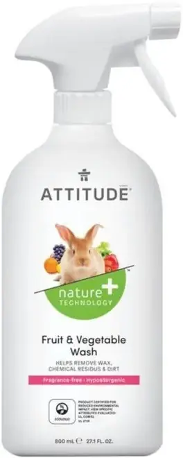 Attitude Fruit & Vegetable Wash Fragrance-Free средство для мытья овощей и фруктов (800 мл)