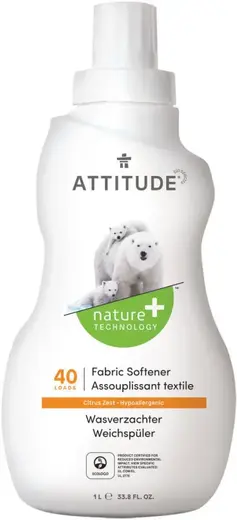 Attitude Fabric Softener Citrus Zest смягчитель-кондиционер для стирки (1 л)