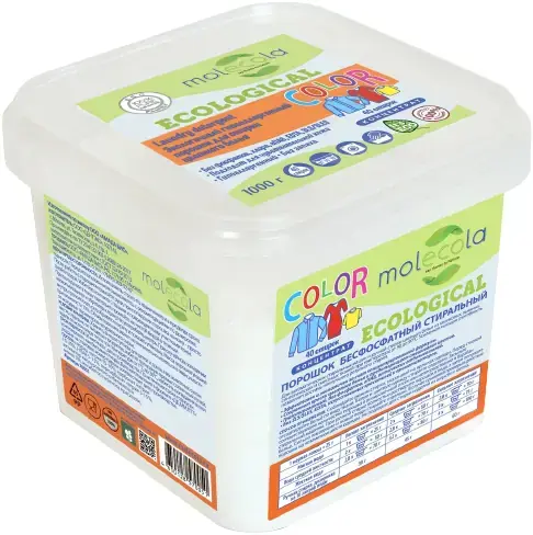 Molecola Ecological Laundry Detergent Color экологичный порошок для стирки цветного белья концентрат (1 кг)