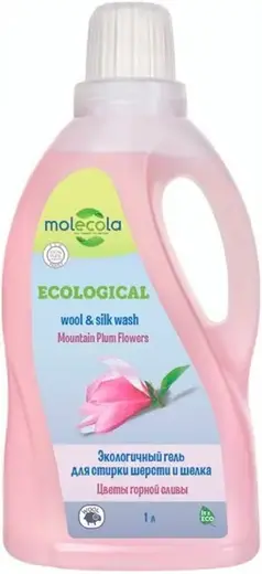 Molecola Ecological Wool & Silk Wash Moutain Plum Flowers экологичный гель для стирки шерсти и шелка (1 л)