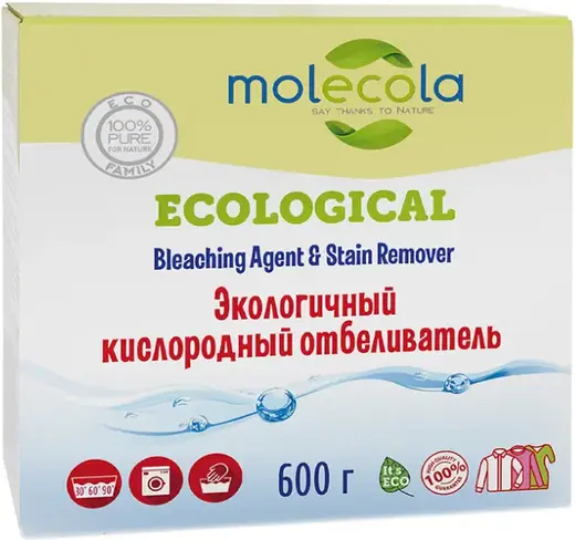 Molecola Ecological Bleaching Agent & Stain Remover экологичный кислородный отбеливатель (600 г)