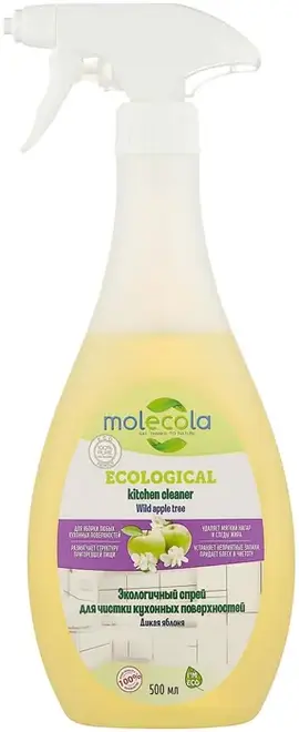 Molecola Ecological Kitchen Cleaner Wild Apple экологичный спрей для чистки кухонных поверхностей (500 мл)