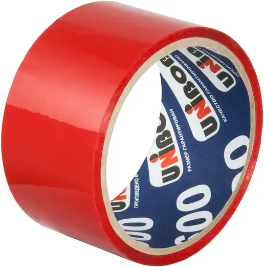 Unibob 600 скотч упаковочный (48*66 м) красный