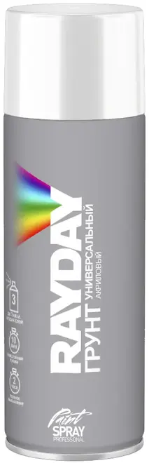 Rayday Paint Spray Professional грунт универсальный акриловый (520 мл) белый (Китай)