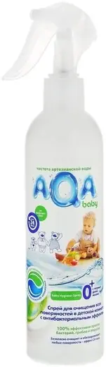 Aqa Baby с Антибактериальным Эффектом спрей для очищения поверхностей в детской комнате 0+ (300 мл)