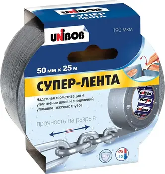 Unibob супер-лента армированная клейкая (50*25 м) №44265