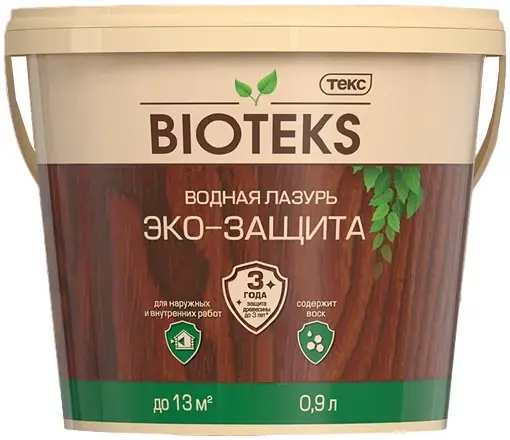 Текс Bioteks Эко-Защита водная лазурь (900 мл) орех