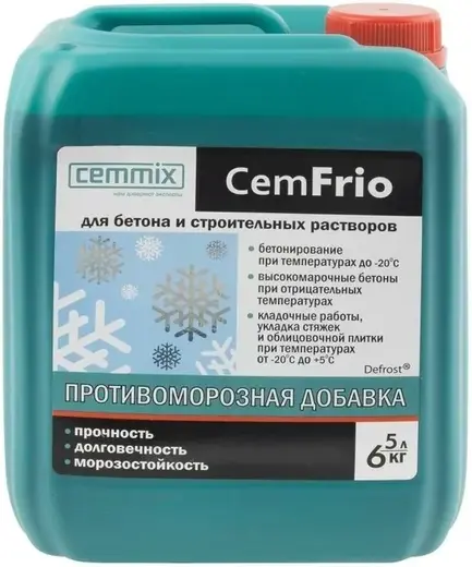 Cemmix Cemfrio Противоморозная добавка для строительных растворов (5 л)