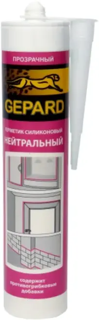 Gepard Нейтральный герметик силиконовый (280 мл) бесцветный