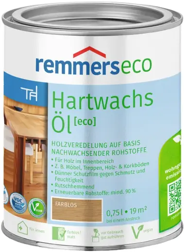 Remmers Hartwachs-Ol Eco масло с твердыми восками на основе натуральных компонентов (750 мл)