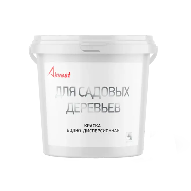 Аквест краска водно-дисперсионная для садовых деревьев (1.4 кг) белая