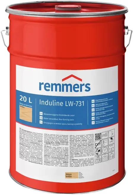Remmers Induline SW-910 пропитка на водной основе для защиты древесины (20 л) бесцветная