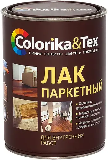 Colorika & Tex Premium лак паркетный алкидно-уретановый (800 мл) глянцевый