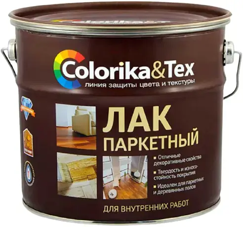 Colorika & Tex Premium лак паркетный алкидно-уретановый (2.7 л) глянцевый