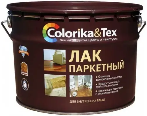 Colorika & Tex Premium лак паркетный алкидно-уретановый (10 л) глянцевый