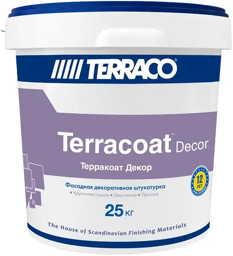 Terraco Terracoat Decor штукатурка фасадная декоративная на акриловой основе (25 кг) белая