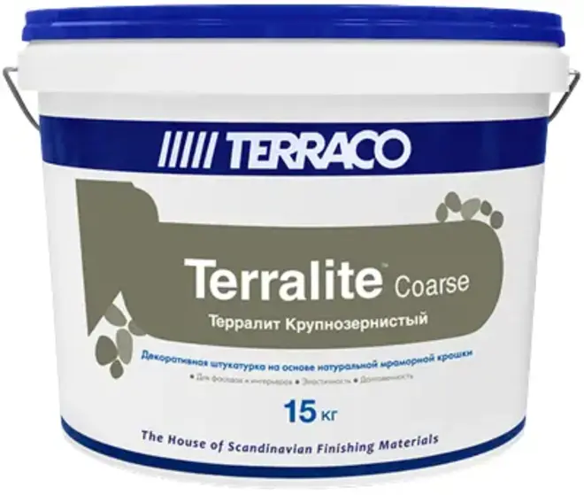 Terraco Terralite Coarse штукатурка декоративная на основе мраморной крошки (25 кг) №113-C
