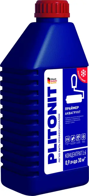 Плитонит Грунт 1 праймер-концентрат для подготовки оснований (900 мл) бесцветный