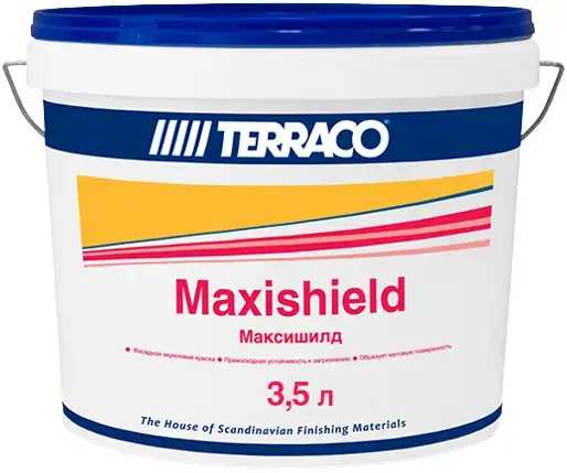 Terraco Maxishield краска акриловая для фасадных работ (3.5 л) белая