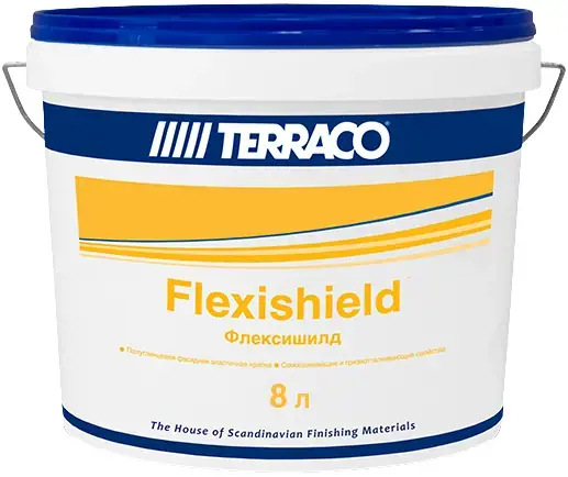 Terraco Flexihsield краска акриловая для фасадных работ (8 кг) белая