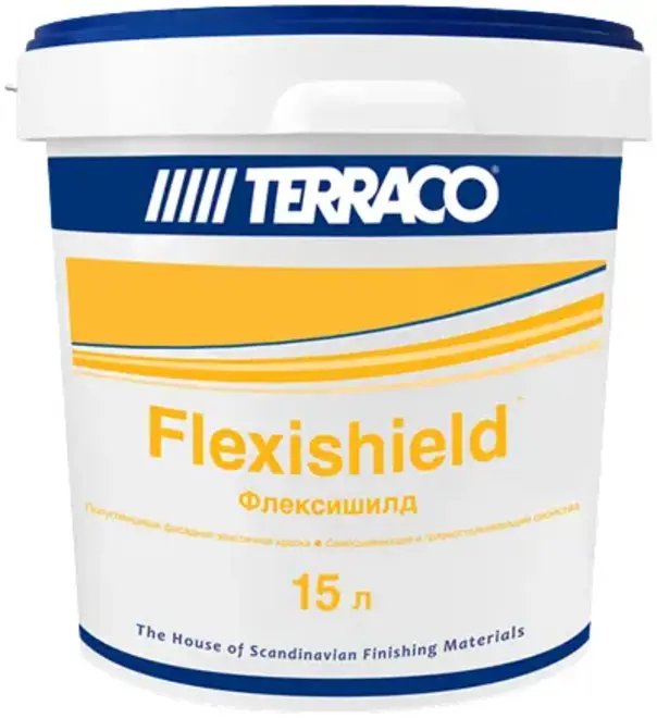 Terraco Flexihsield краска акриловая для фасадных работ (15 л) белая