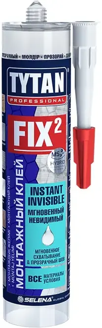 Титан Professional Fix2 Instant Invisible монтажный клей (290 мл)