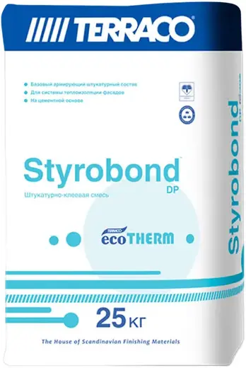 Terraco Styrobond DP Ecotherm штукатурная смесь (25 кг)