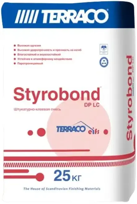 Terraco Styrobond DP LC Eifs штукатурно-клеевая смесь (25 кг)