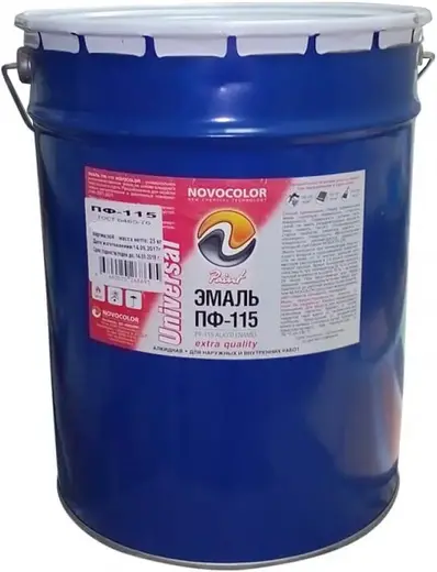 Новоколор ПФ-115 Paint эмаль алкидная (25 кг) белая матовая