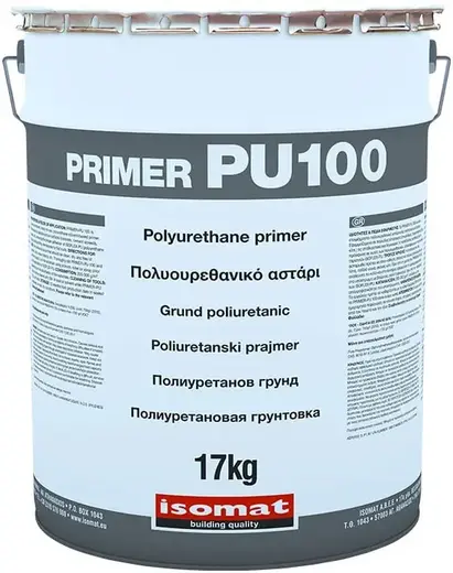 Isomat Primer-PU 100 полиуретановая грунтовка с растворителями (17 кг)