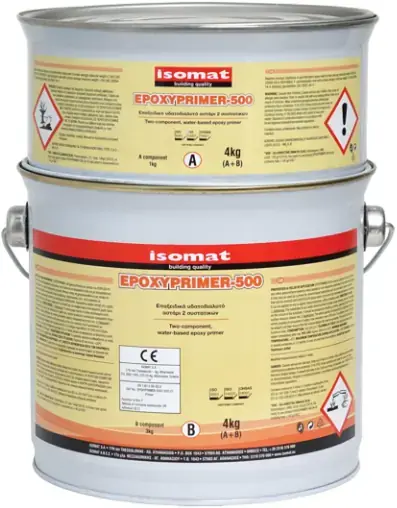 Isomat Epoxyprimer 500 двухкомпонентная эпоксидная грунтовка на водной основе (4 кг)